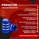 Predator Tire Valve Caps - Blue