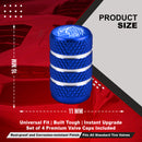 Predator Tire Valve Caps - Blue