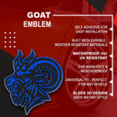 Angry Goat Emblem - Left & Right - Blue