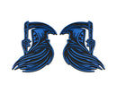Grim Reaper Emblem - Left and Right - Blue