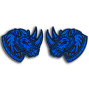Rhino Emblem - Left & Right - Blue