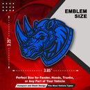 Rhino Emblem - Left & Right - Blue