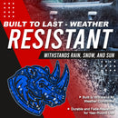 Rhino Emblem - Left & Right - Blue