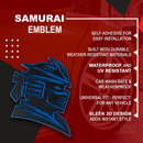 Samurai Emblem - Left & Right - Blue