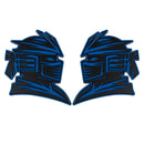 Samurai Emblem - Left & Right - Blue