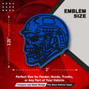 Zombie Emblem - Left & Right - Blue