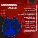 Succubus Emblem - Left & Right - Blue