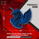 Unicorn Emblem - Left and Right - Blue