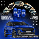 Yeti Tire Valve Caps - 4pcs - Blue