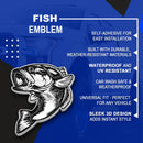 Fish Emblem - Left and Right - Chrome