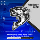 Fish Emblem - Left and Right - Chrome