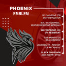 Phoenix Emblem - Left and Right - Chrome