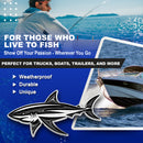 Shark Emblem - Left and Right - Chrome