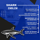 Shark Emblem - Left and Right - Chrome