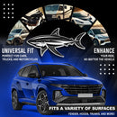 Shark Emblem - Left and Right - Chrome