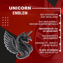 Unicorn Emblem - Left and Right - Chrome