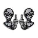 Alien Emblem - Left & Right - Chrome