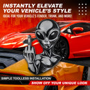 Alien Emblem - Left & Right - Chrome