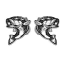Fish Emblem - Left and Right - Chrome