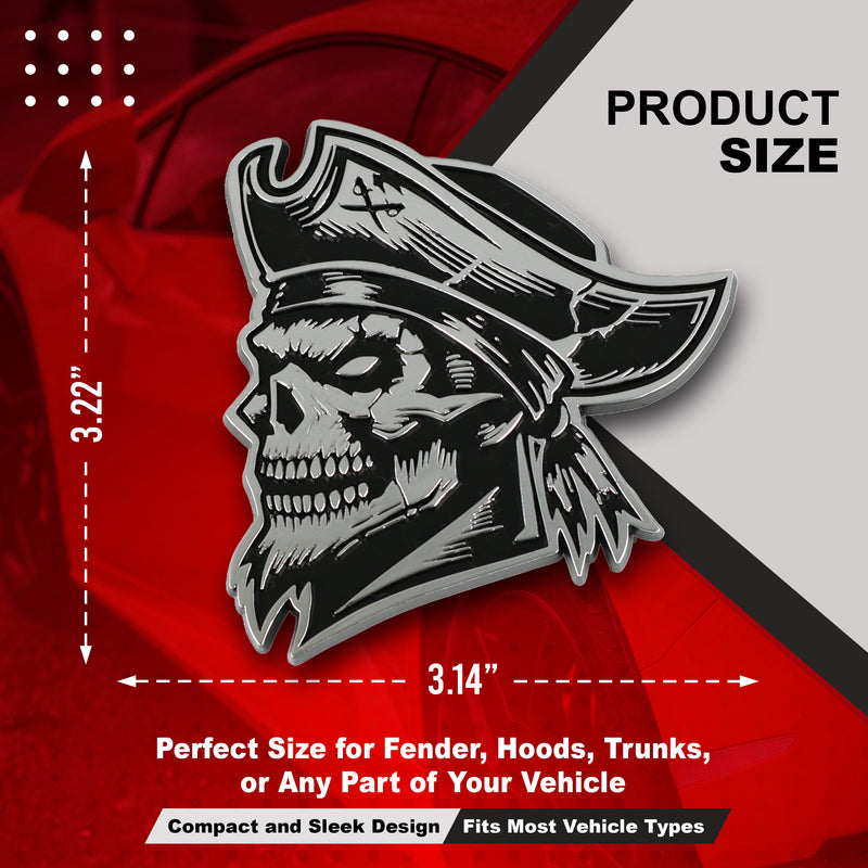Pirate Left & Right - Chrome / Black