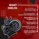 Angry Goat Emblem - Left & Right - Chrome