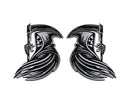 Grim Reaper Emblem - Left and Right - Chrome