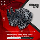 Rhino Emblem - Left & Right - Chrome