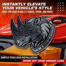 Rhino Emblem - Left & Right - Chrome