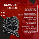 Samurai Emblem - Left & Right - Chrome