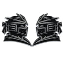 Samurai Emblem - Left & Right - Chrome