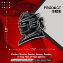 Samurai Emblem - Left & Right - Chrome