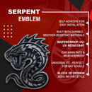 Serpent Emblem - Left & Right - Chrome
