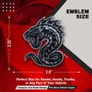 Serpent Emblem - Left & Right - Chrome