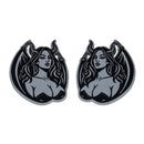 Succubus Emblem - Left & Right - Chrome