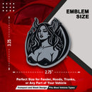 Succubus Emblem - Left & Right - Chrome