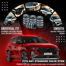 Grim Reaper Tire Valve Caps - Gray