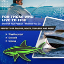 Shark Emblem - Left and Right - Green