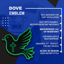 Dove Emblem - Left & Right - Green