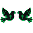 Dove Emblem - Left & Right - Green