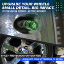 Duck Tire Valve Caps - 4pcs - Green