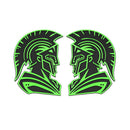 Spartan Emblem - Left and Right - Green
