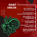 Angry Goat Emblem - Left & Right - Green