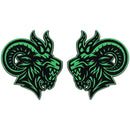 Angry Goat Emblem - Left & Right - Green