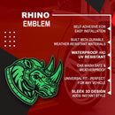 Rhino Emblem - Left & Right - Green