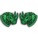 Rhino Emblem - Left & Right - Green