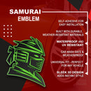 Samurai Emblem - Left & Right - Green
