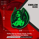 Succubus Emblem - Left & Right - Green