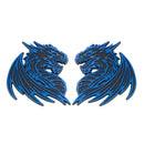 Dragon Emblem - Left and Right - Blue