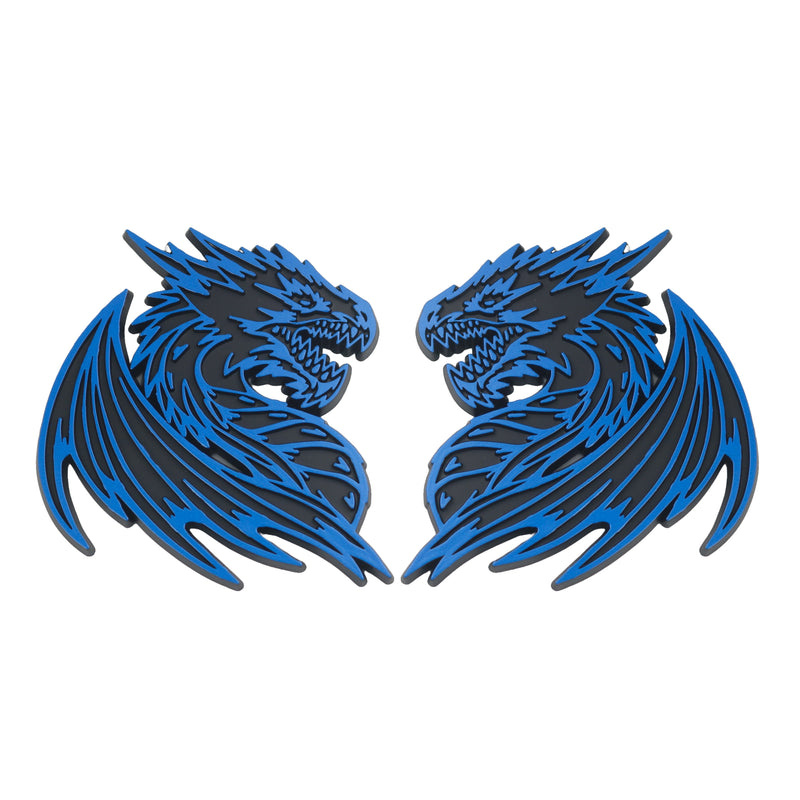 Dragon Emblem - Left and Right - Blue