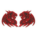 Dragon Emblem - Left and Right - Red